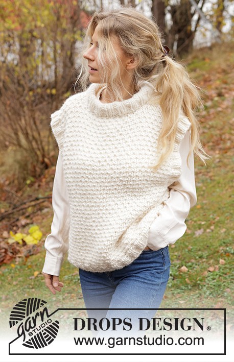 Textured vest "Camilla Slipover" - free knitting pattern