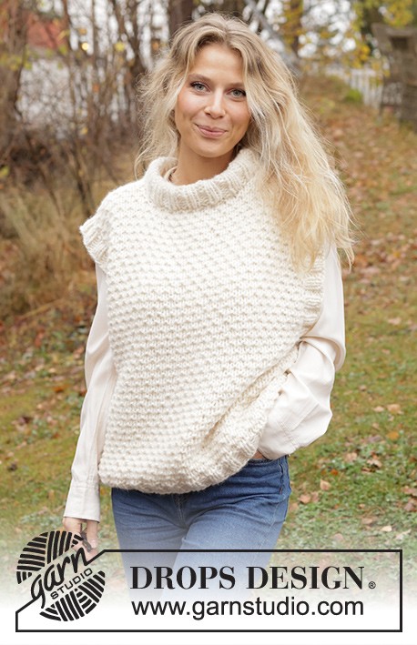 Textured vest "Camilla Slipover" - free knitting pattern
