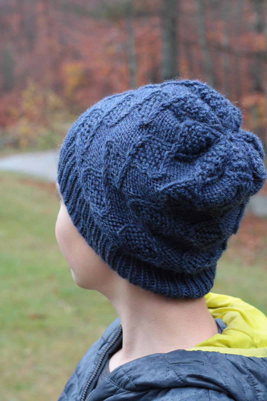 Children's and teen hat Nye. Knitting pattern (cables). 4