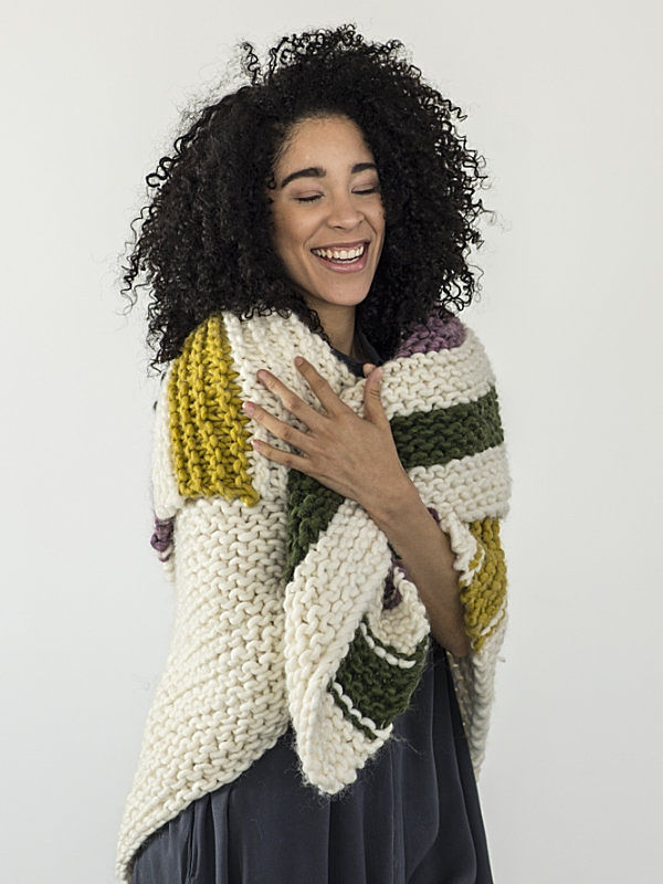 Cozy blanket Aput. Free knitting pattern. 2
