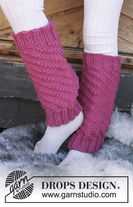 Girls (toddler, children, teen) legwarmers Kanelrose. Free knitting pattern for beginners.