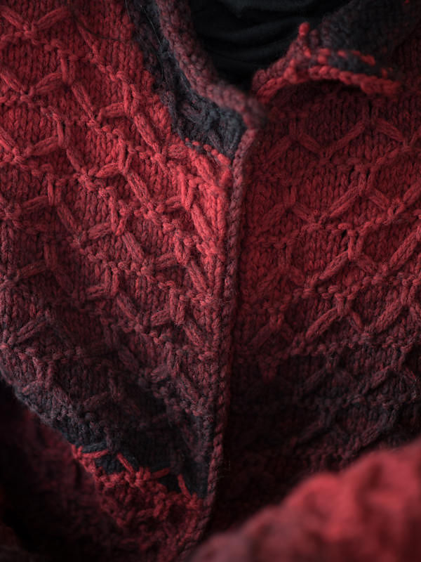 Women's knit cardigan Amara. Free pdf pattern (slipped stitches). 4