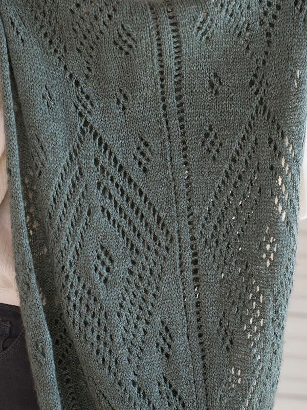 Women's knit shawl Gianna. Free pattern (lace). 3