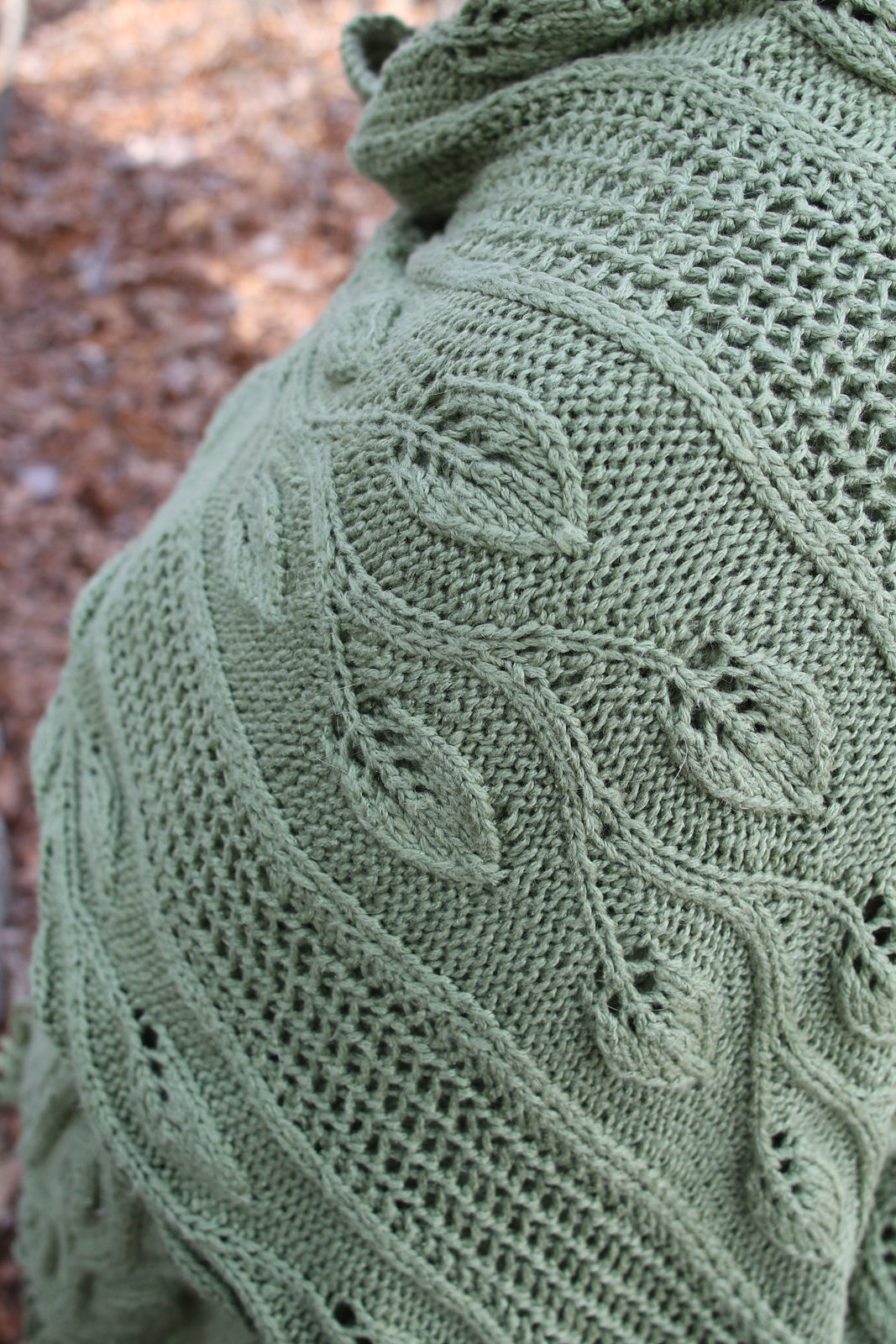 Women's shawl Finally Spring. Free knitting pattern (lace). 3